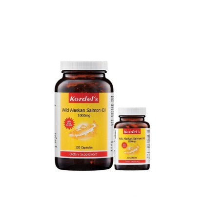 KORDELS WILD ALASKAN SALMON OIL 120S + 30S