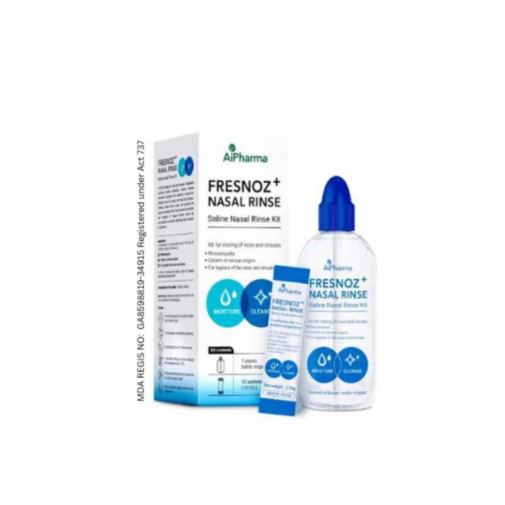 FRESNOZ+ NASAL RINSE STARTER KIT (240ML + 12S)