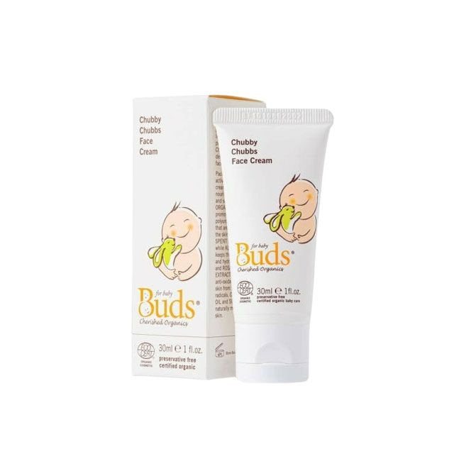 BUDS FOR BABY CHERISHED ORGANICS CHUBBY CHUBBS FACE CREAM 30ML