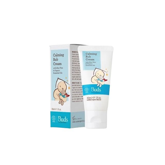 BUDS FOR BABY SOOTHING ORGANICS CALMING RUB CREAM TUBE 30ML