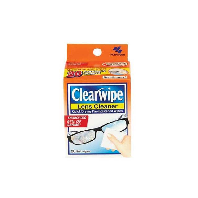 CLEARWIPE LENS CLEANER SOFT WIPES 20S