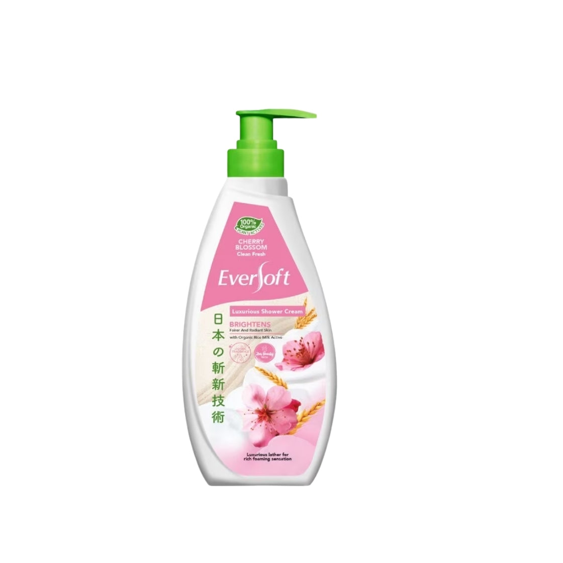EVERSOFT LUXURIOUS SHOWER CREAM CHERRY BLOSSOM BRIGHTENS 650G