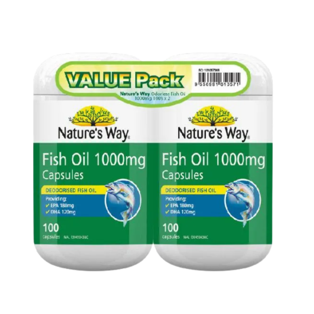 NATURE'S WAY FISH OIL 1000MG 100SX2
