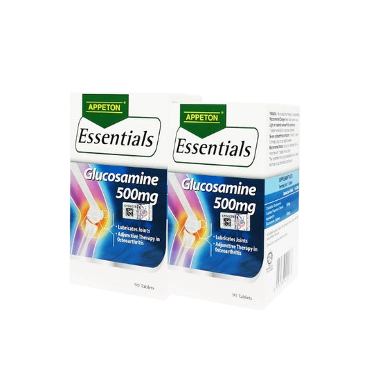 APPETON ESSENTIALS GLUCOSAMINE 500MG 2X90S