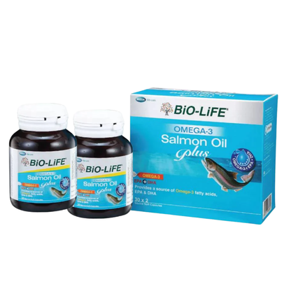 BIO-LIFE OMEGA-3 SALMON OIL PLUS 30SX2