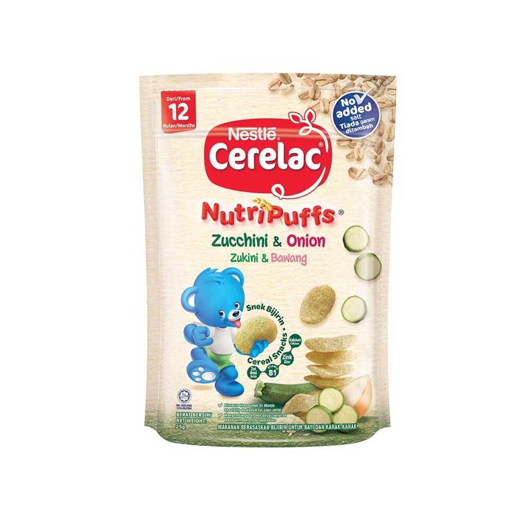 NESTLE CERELAC NUTRIPUFFS ZUCCHINI & ONION 25G