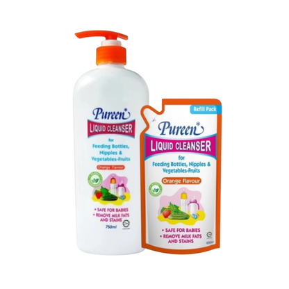 PUREEN LIQUID CLEANSER VALUE PACK ORANGE 750ML+600ML