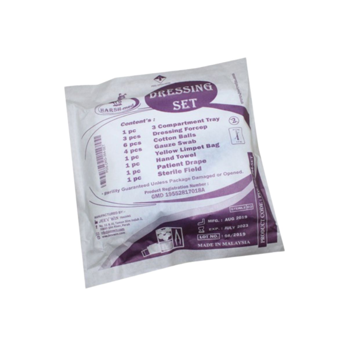 HARSH-MED DRESSING SET WITH 3 FORCEP