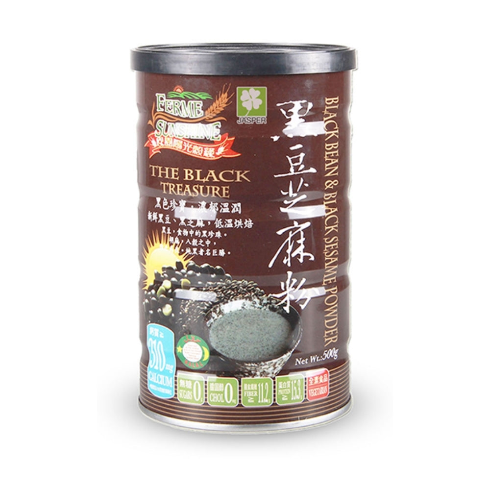 FERME SUNSHINE THE BLACK TREASURE BLACKBEAN & BLACK SESAME POWDER 500G