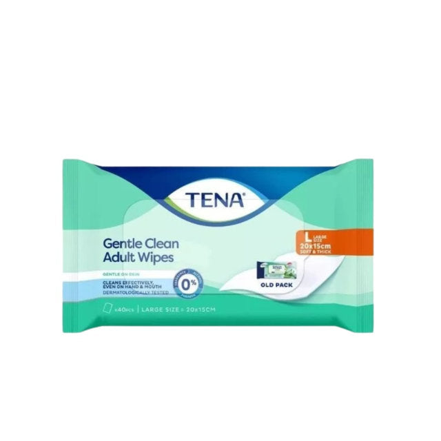 TENA GENTLE CARE WET WIPE 40S