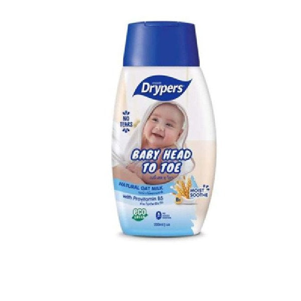 DRYPERS BABY HEAD TO TOE  NATURAL OAT MILK 220ML