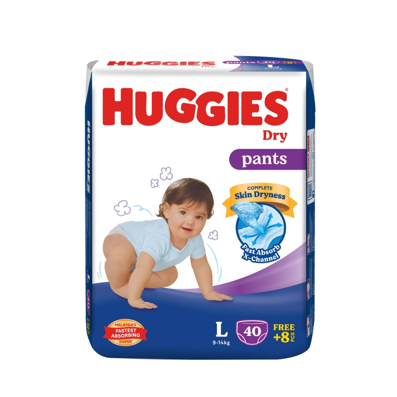 HUGGIES DRY PANTS SJP L 48S