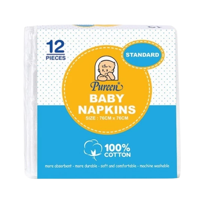 PUREEN NAPKINS STANDARD 12'S