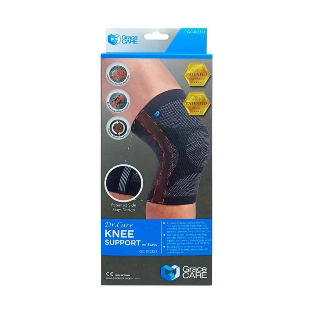 GRACE CARE KNEE SUPPORT W/STAYS SIZE M (SPL-GCKD321)