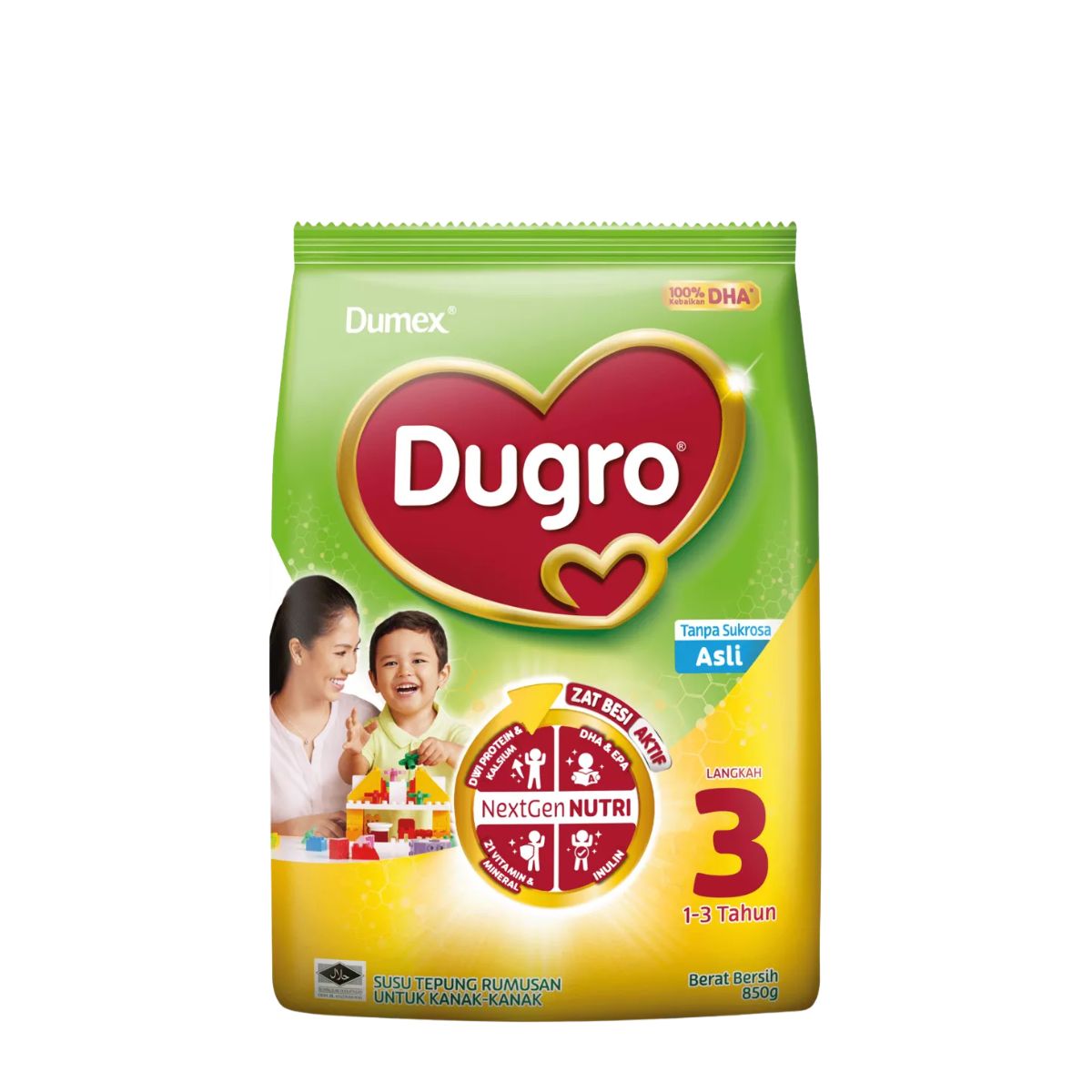 DUMEX DUGRO 3 ASLI DHA 1-3Y 850G