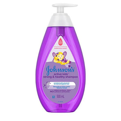 JOHNSONS BABY ACTIVE KIDS STRONG & HEALTHY SHAMPOO 500ML