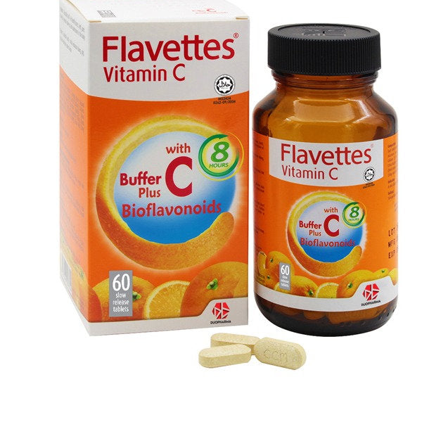 FLAVETTES BUFFER C W BIOFLAVONOIDS 60'S