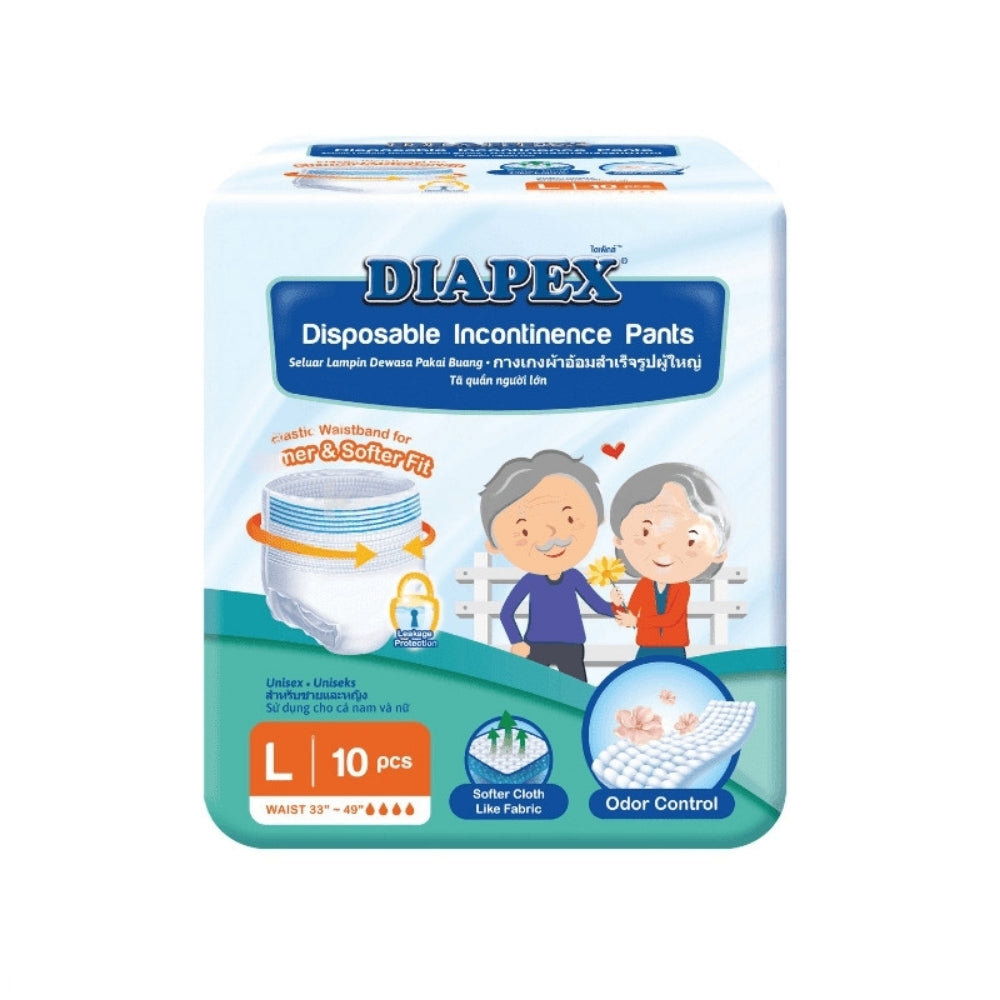 DIAPEX ADULT PANTS L 10S