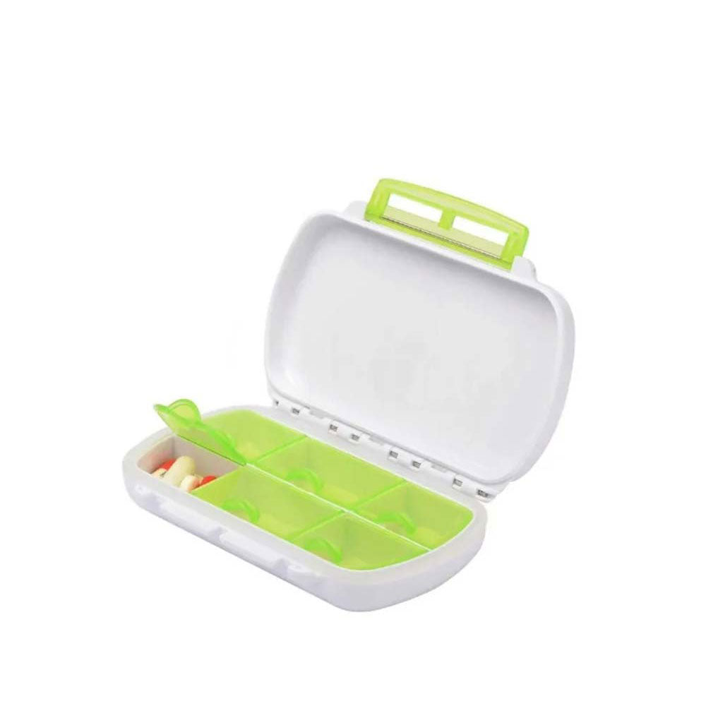 FULLICON MOISTURE-PROOF PILL BOX (6 COMPARTMENT)