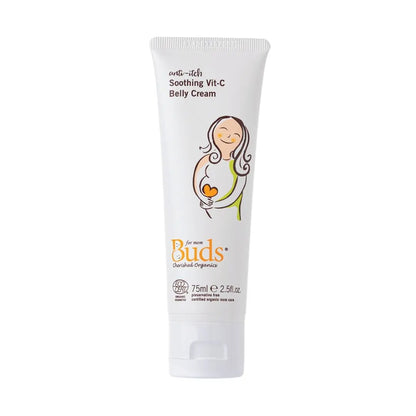 BUDS CHERISHED ORGANICS ANTI-ITCH SOOTHING VIT-C BELLY CREAM 75G (TUBE)