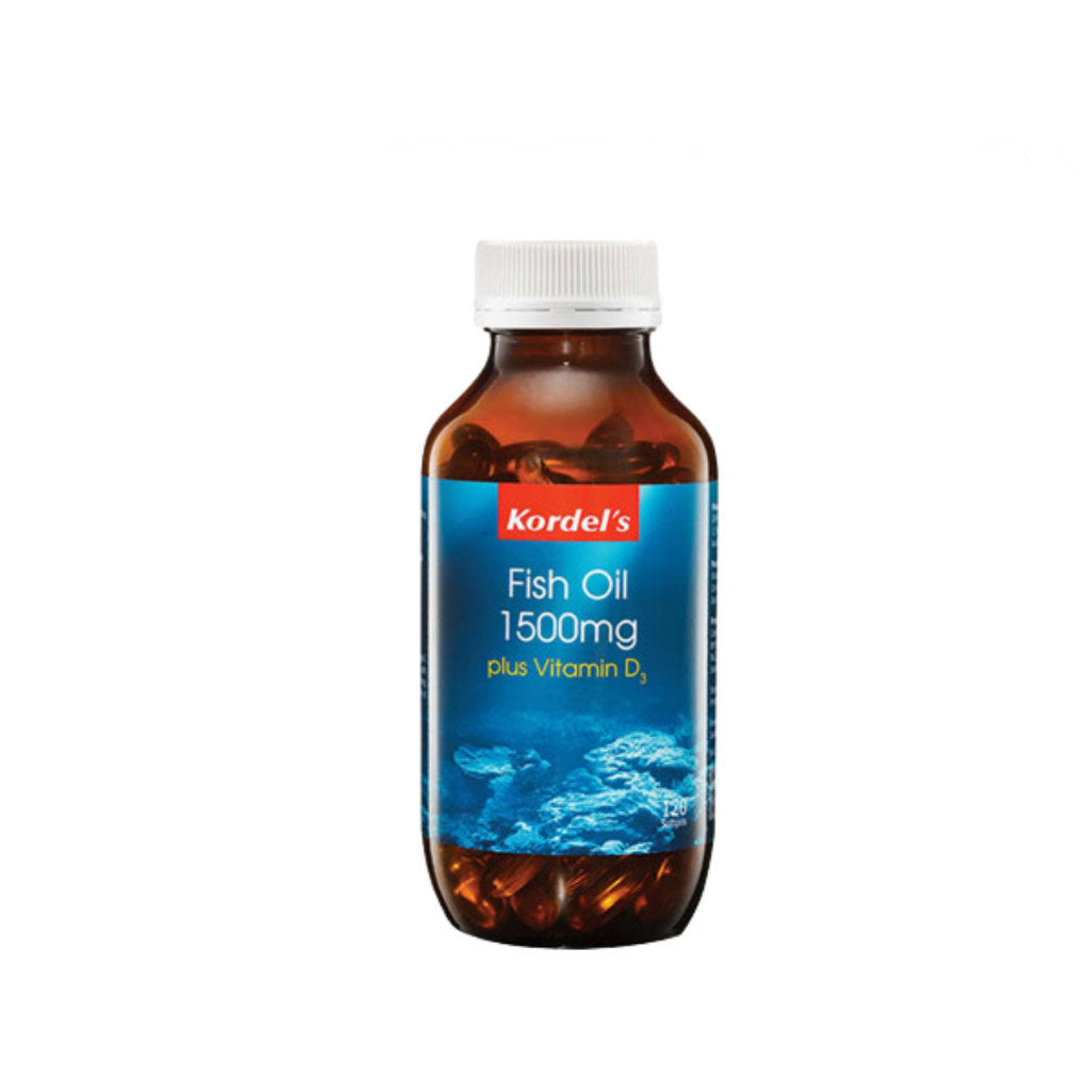 KORDELS FISH OIL 1500MG+VITAMIN D3 120S