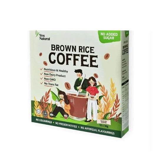 YES NATURAL BROWN RICE COFFEE NO ADDED SUGAR 30G 10S