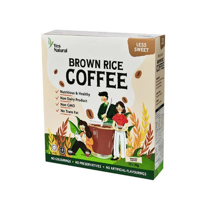 YES NATURAL BROWN RICE COFFEE LESS SWEET 30G 10S