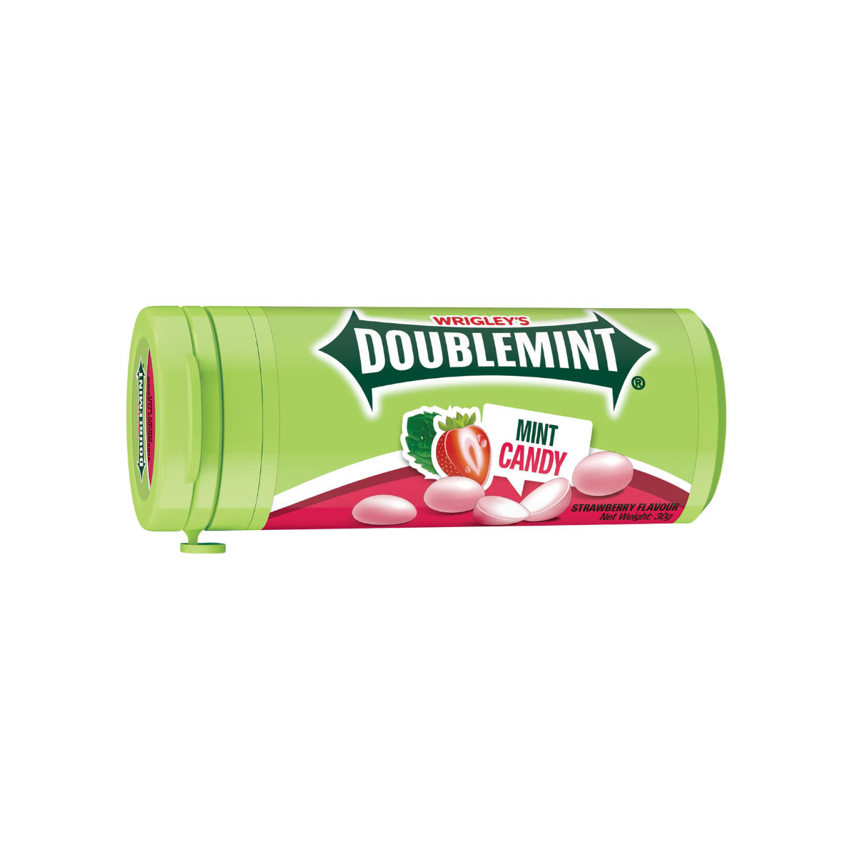 WRIGLEY DOUBLEMINT CHEWY MINTS STRAWBERRY TUBE 30G
