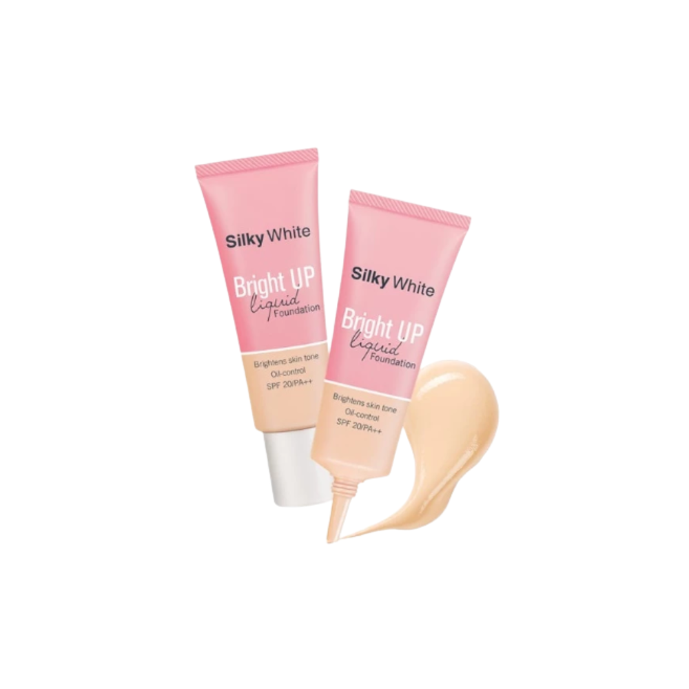 SILKY WHITE BRIGHT UP LIQUID FOUNDATION 02 NATURAL 25ML