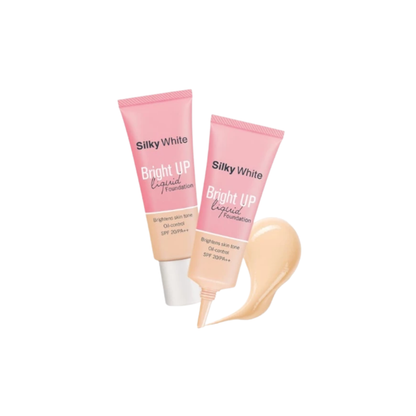 SILKY WHITE BRIGHT UP LIQUID FOUNDATION 02 NATURAL 25ML
