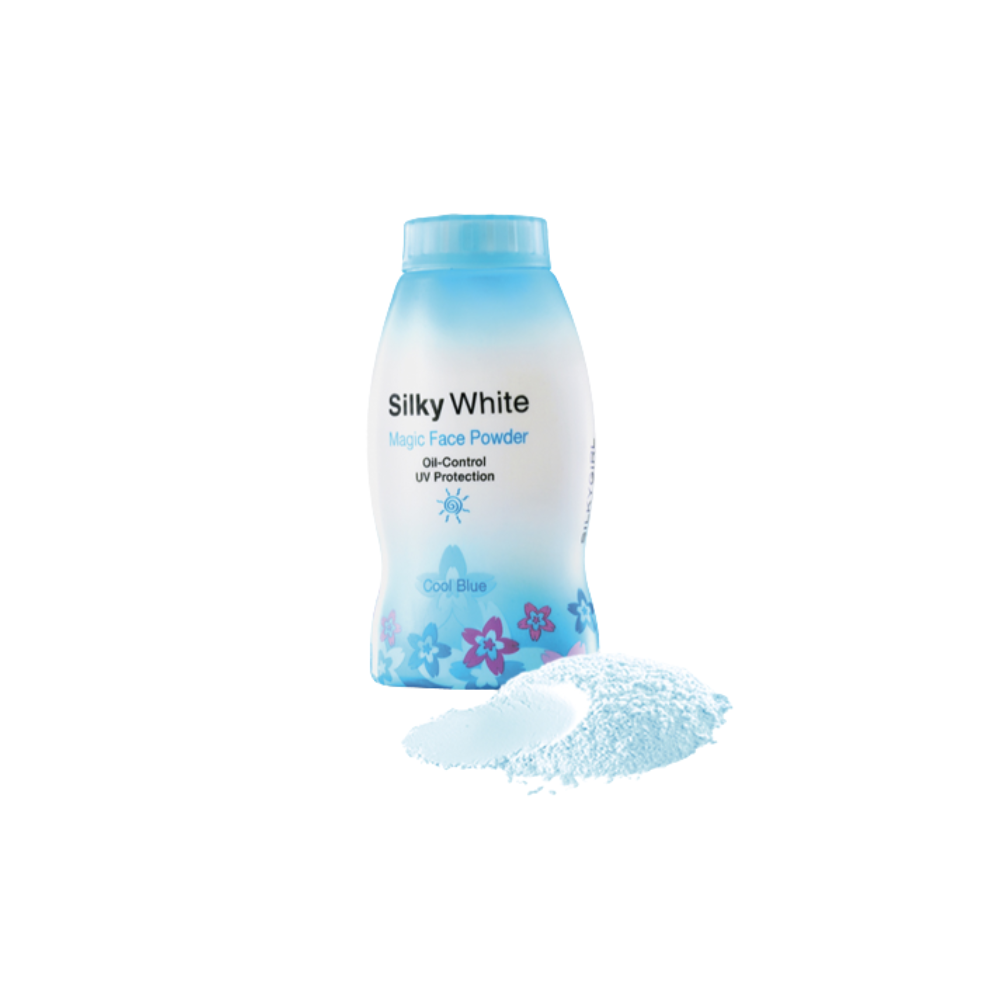 SILKY WHITE MAGIC FACE POWDER COOL BLUE 50G