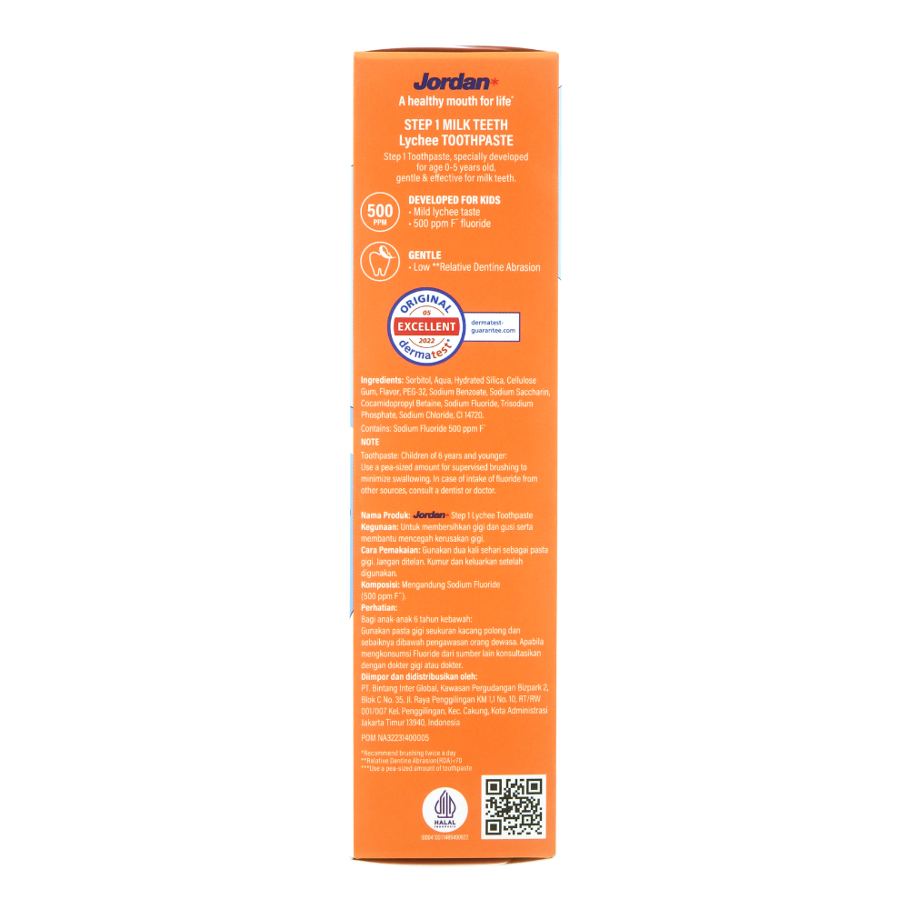 JORDAN STEP 1 LYCHEE TOOTHPASTE 75G