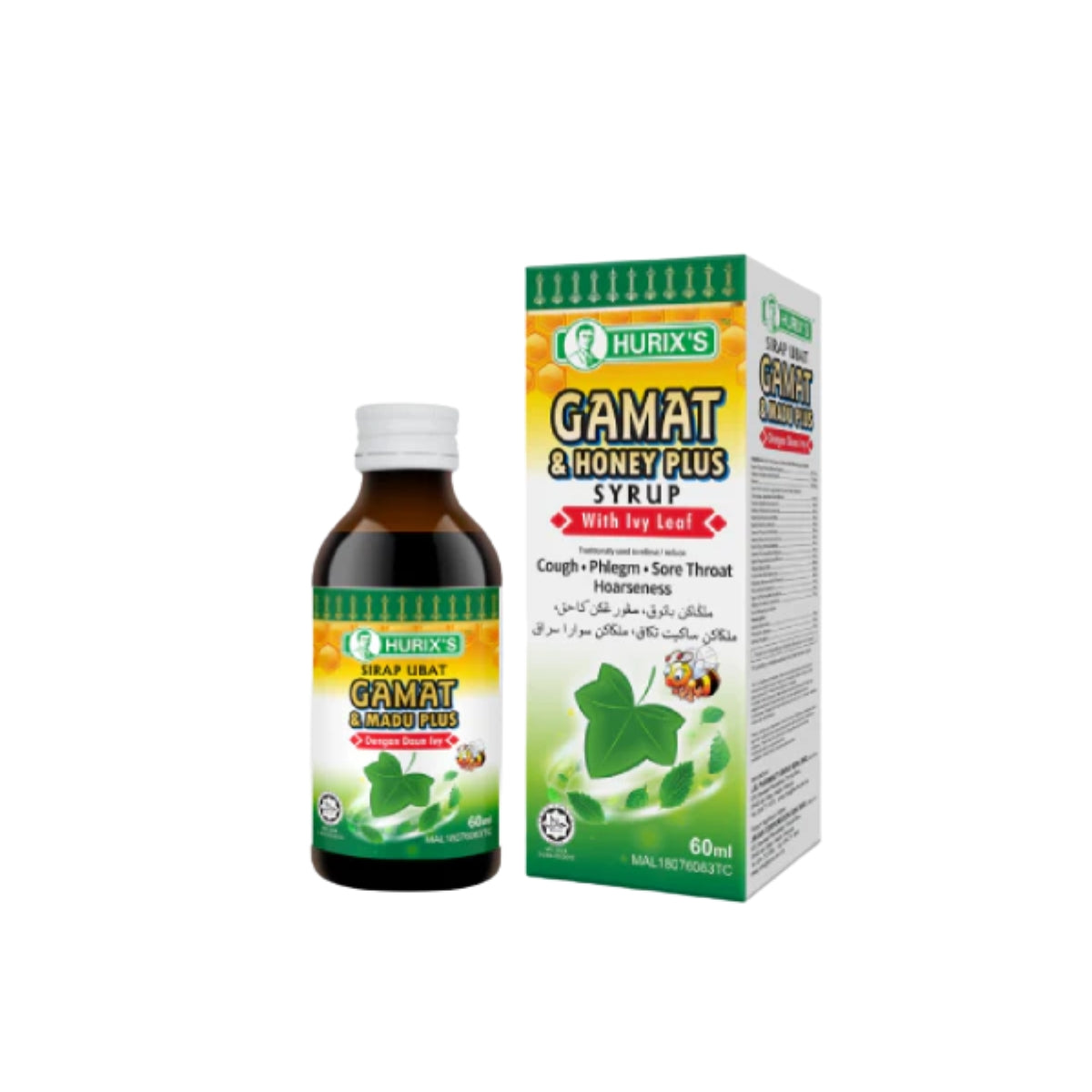 HURIXS GAMAT PLUS SYRUP WITH IVY LEAF 60ML