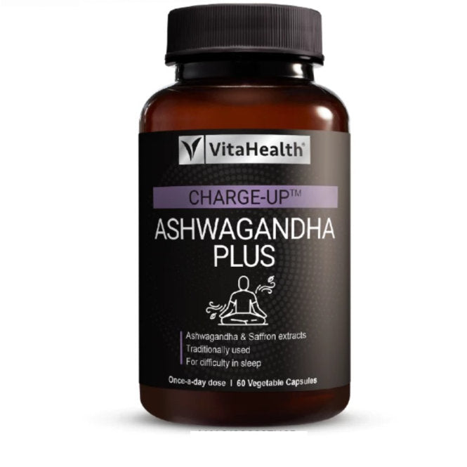 VITAHEALTH CHARGE-UP ASHWAGANDHA PLUS 60S