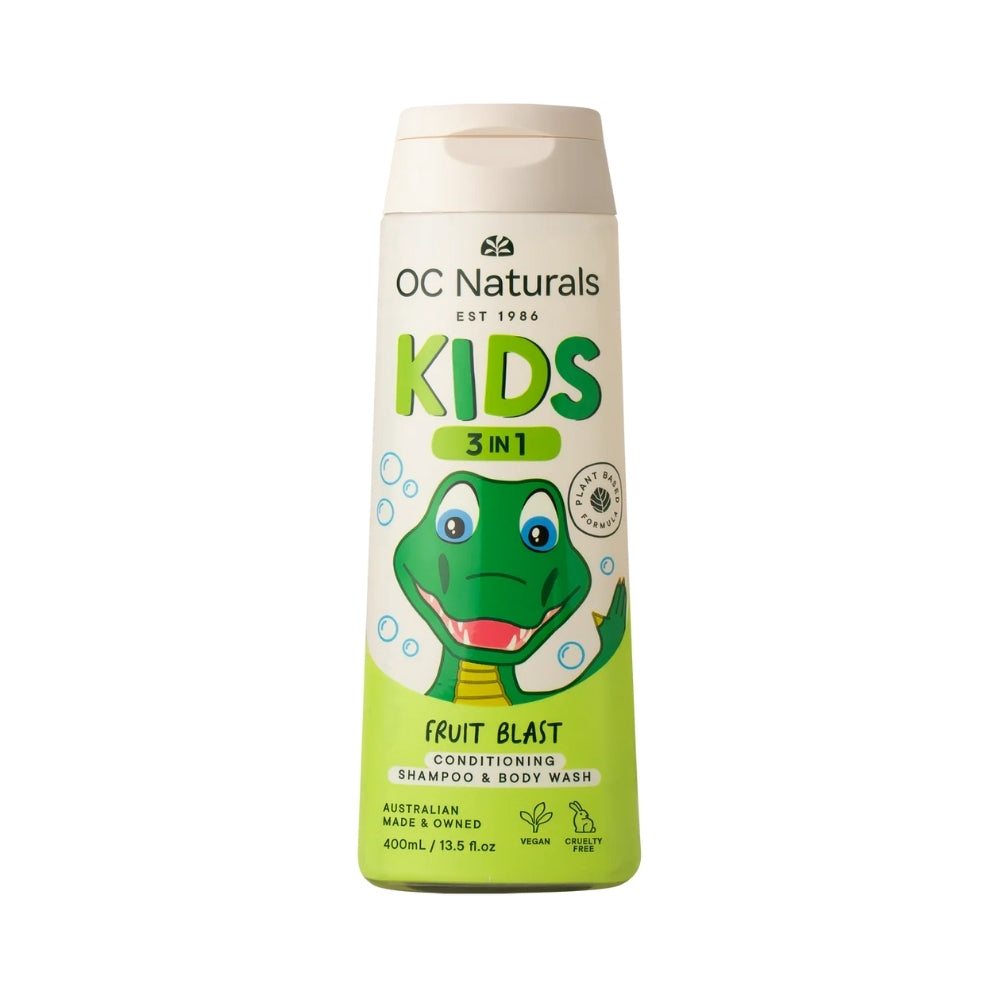 ORGANIC CARE NATURALS KID 3IN1 CONDITION SHAMPOO & BODY WASH FRUIT BLAST 400ML