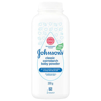 JOHNSONS BABY CORNSTARCH POWDER CLASSIC 200G