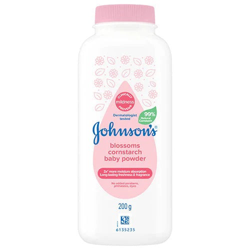 JOHNSONS BABY CORNSTARCH POWDER BLOSSOM 200G
