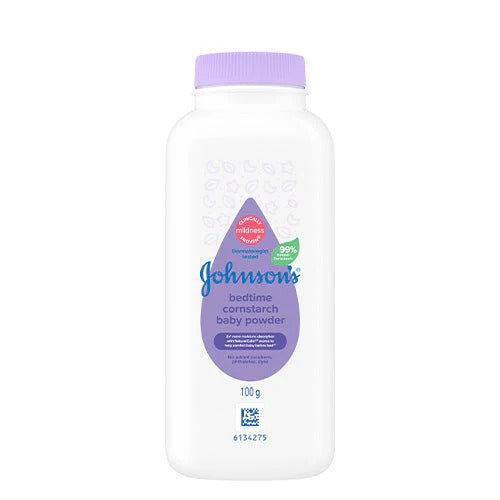 JOHNSONS BABY CORNSTARCH POWDER BEDTIME 100G