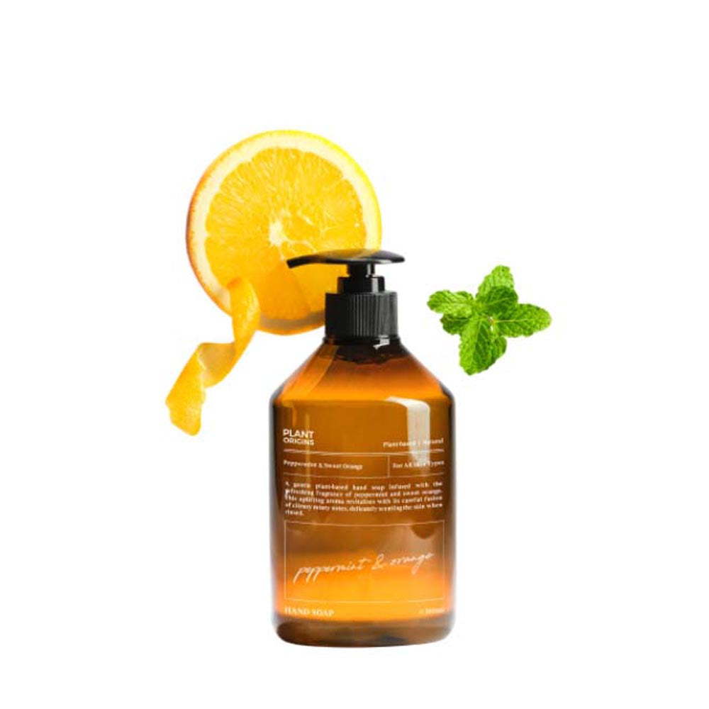 PLANT ORIGINS PEPPERMINT & ORANGE HAND SOAP 300ML
