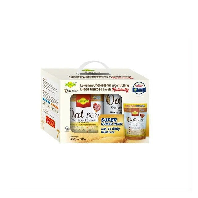 BIOGROW OAT BG22 BRAN POWDER 480G + 600G