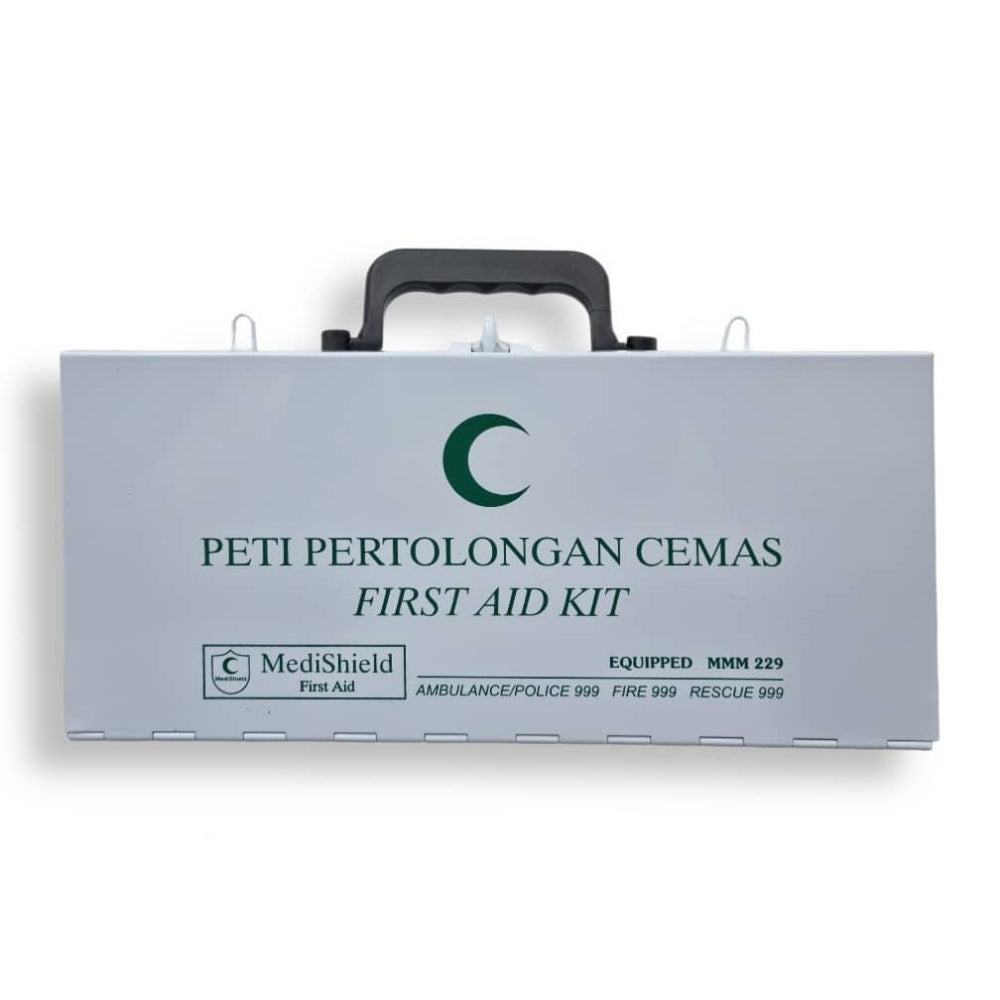 MEDISHIELD EMPTY METAL FIRST AID BOX MMM229
