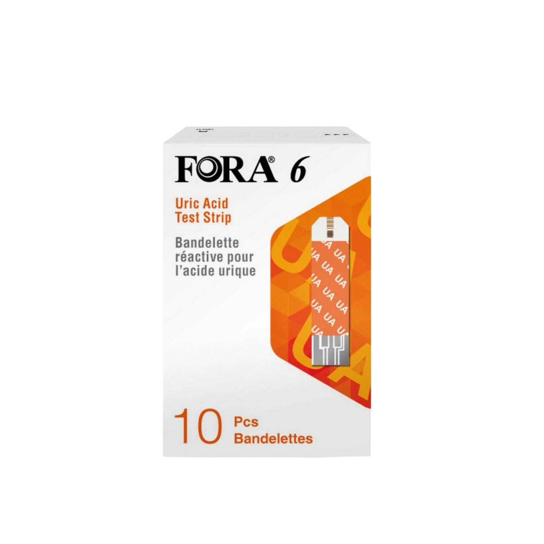 FORA 6 URIC ACID TEST STRIPS 10S