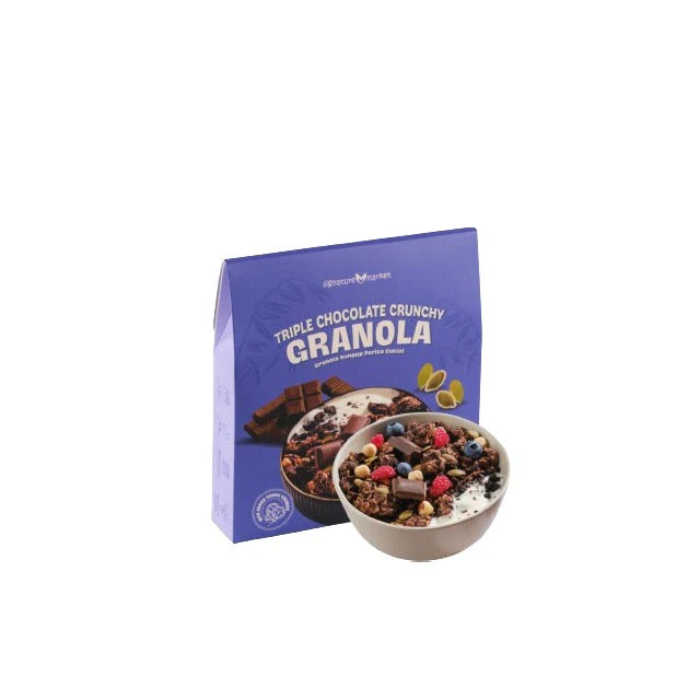 SIGNATURE MARKET TRIPLE CHOCOLATE CRUNCHY GRANOLA 250G