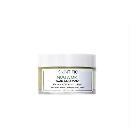 SKINTIFIC MUGWORT ANTI PORES & ACNE CLAY MASK 55G