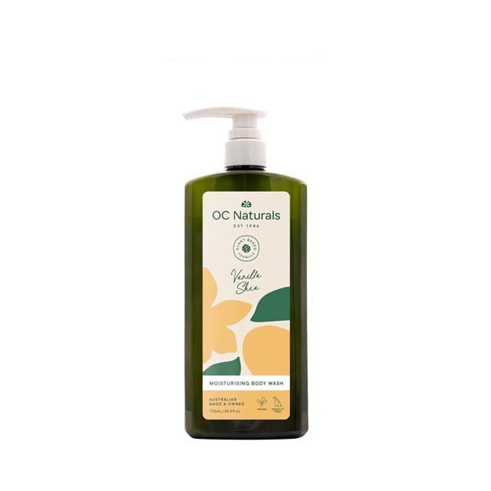 ORGANIC CARE NATURALS MOISTURISING BODY WASH VANILLA SHEA 725ML