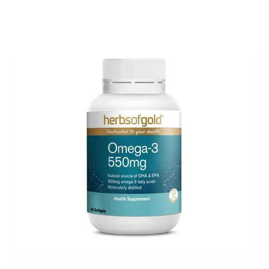 HERBS OF GOLD OMEGA-3 550MG 30S