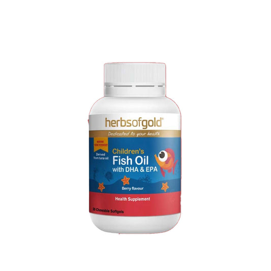 HERBS OF GOLD CHILD'S FISH OIL WITH DHA & EPA 30S
