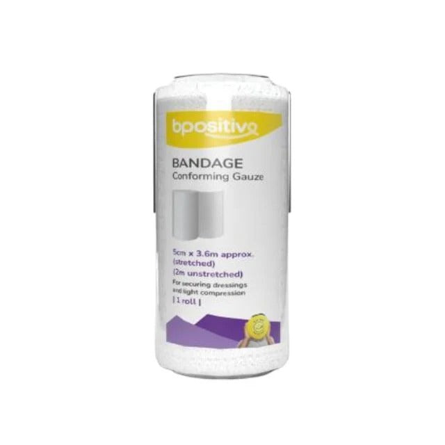 BPOSITIVE CONFORMING GAUZE BANDAGE 5CMX2M 1S
