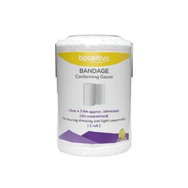 BPOSITIVE CONFORMING GAUZE BANDAGE 10CMX2M 1S