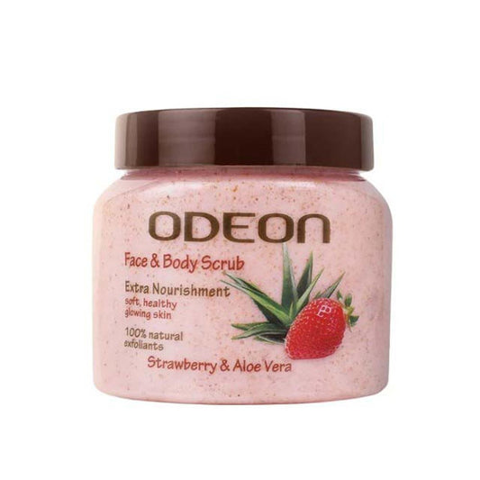 ODEON FACE & BODY SCRUB STRAWBERRY & ALOE VERA 300ML